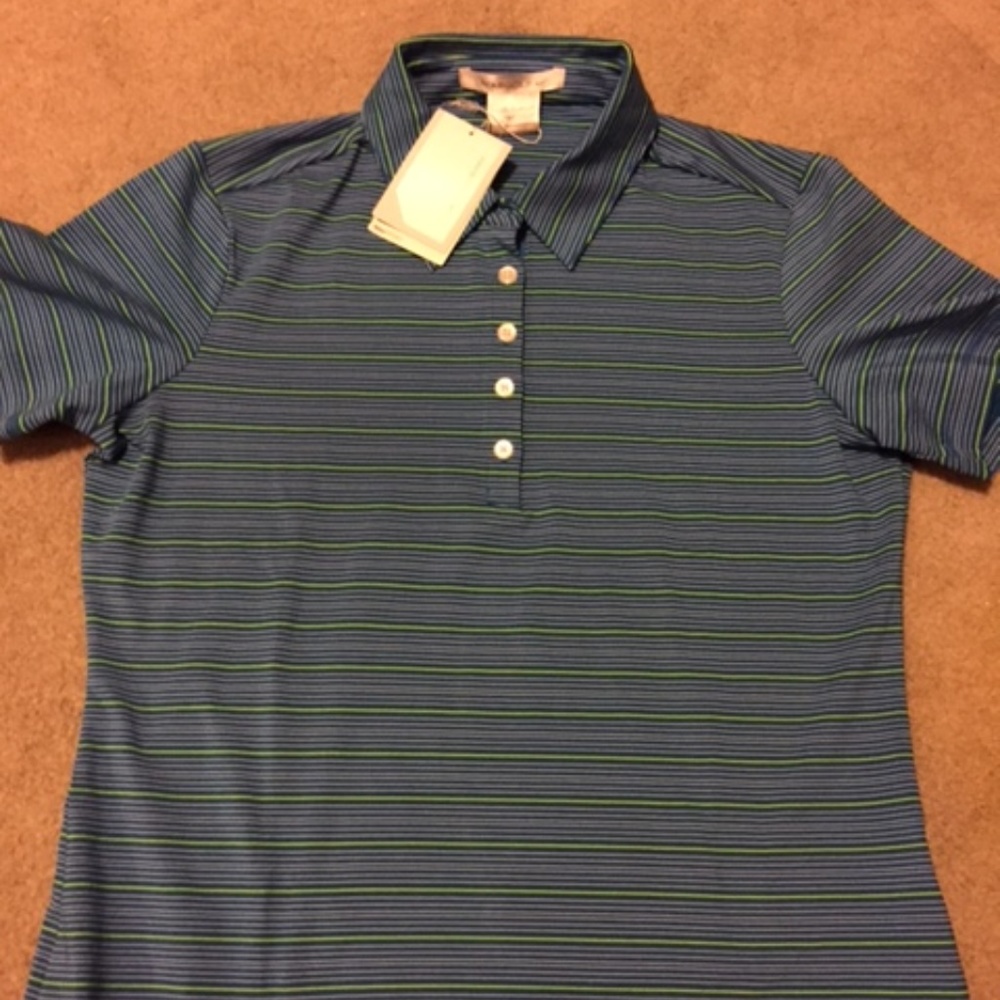 NEW Womens NIKE GOLF Dri-Fit Shirt Top Blouse M